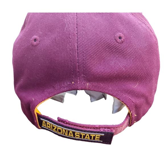 Arizona State Sun Devils Basketball NCAA Fan Favorite Cap Curved Bill Velcro - Picture 5 of 5